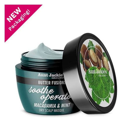 Aunt Jackie's Butter Fusions Soothe operator Macadamia & Mint Masque 8oz - Gtworld.de