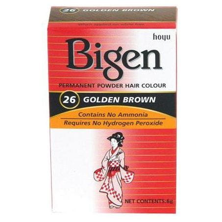 Bigen Health & Beauty Bigen #26 Golden Brown Bigen Permanent Powder Hair Colour 6g