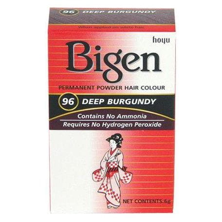 Bigen Health & Beauty Bigen #96 Deep Burgundy Bigen Permanent Powder Hair Colour 6g