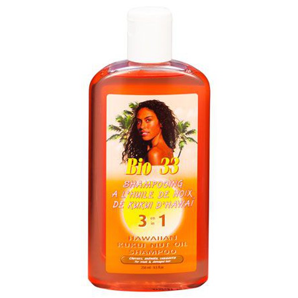 Bio 33 Hawaiianisches Kukui-Nussöl 3 in 1 Shampoo 250 ml | gtworld.be 