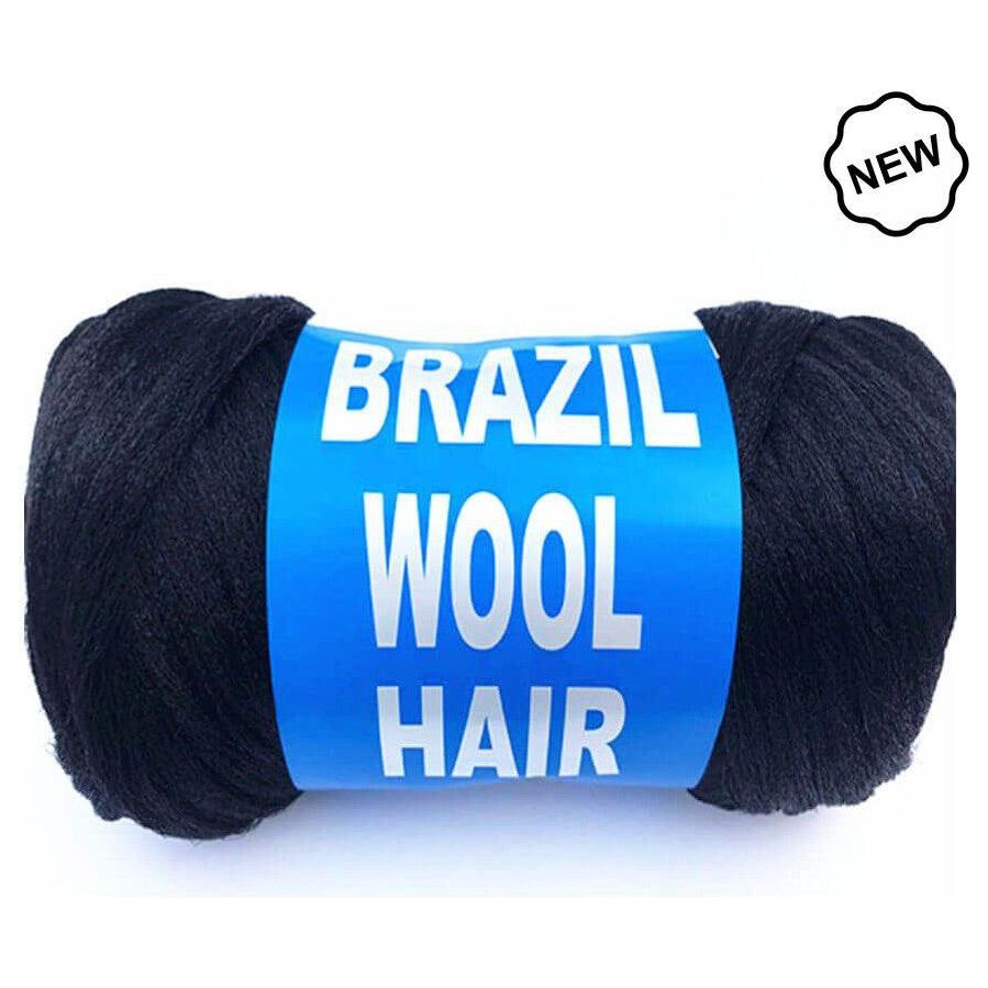 Brazil Wool Hair 100% Acrylic Hand & Machine Knitting Yarn #1B - Gtworld.de