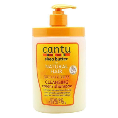 Cantu Health & Beauty Shampoing Crème Nettoyant Cantu au Beurre de Karité pour Cheveux Naturels 400 ml/709 ml