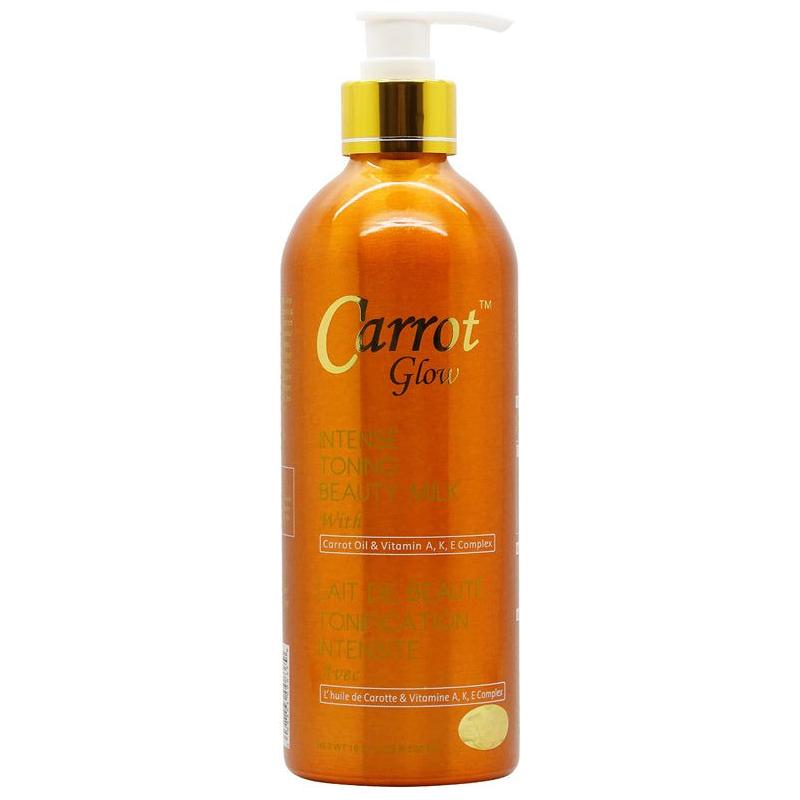 Carrot Glow Health & Beauty Carrot Glow Intense Toning Beauty Milk with Carrot Oil & Vitamin A,K,E Complex 500ml