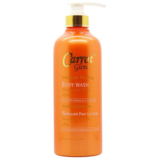 Carrot Glow Intense Toning Body Wash Rosemary Mint with Carrot Oil & Vitamins A, K, E Complex 500ml - Gtworld.de