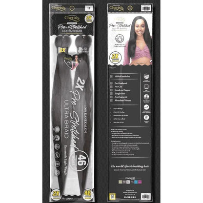 Cherish Health & Beauty Cherish Pre Stretched Ultra Braid 2x Pack 46'' - Cheveux synthétiques