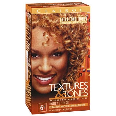 Clairol Clairol Textures and Tones Hair Color Honey Blonde 6g Clairol Textures and Tones Permanent Moisture-Rich Hair Color