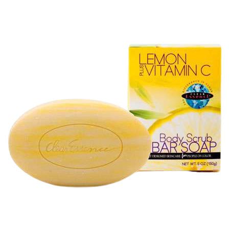 Clear Essence Clear Essence Lemon Plus Vitamin C Body Scrub Bar Soap 150g