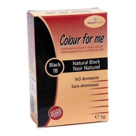 Colour For Me Health & Beauty Janson Beauty Colour For Me Permanent Powder Hair Colour - Natural Black 1B