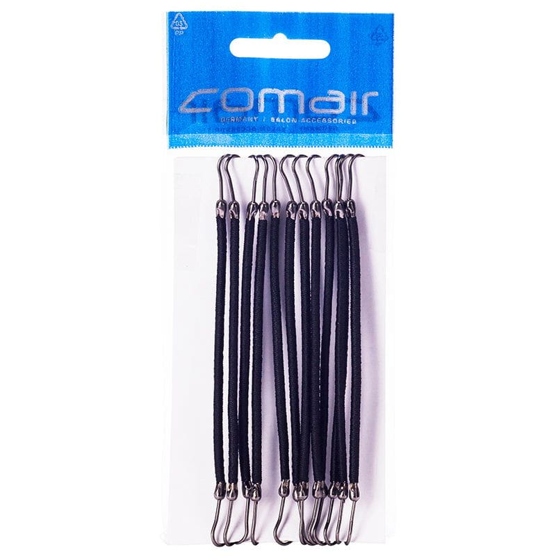 Comair Hair Clip Comair Plastic Pack 12 Pcs Black 3150163