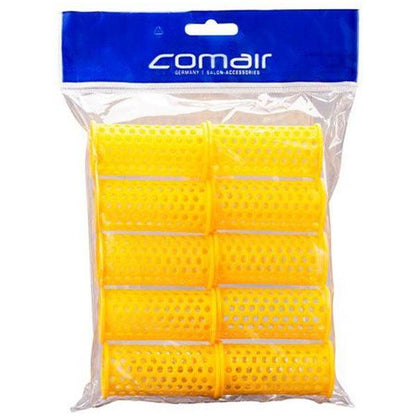 Comair Health & Beauty Comair Mesh Rollers Yellow : 3011743 (10 Pcs/Pack)