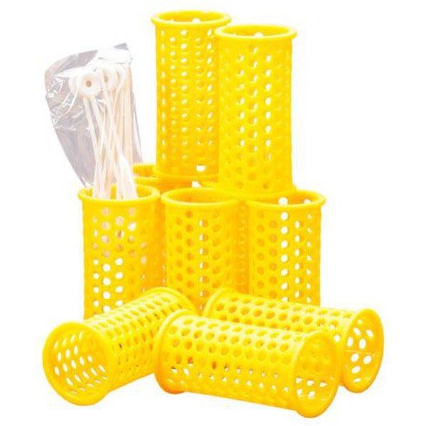 Comair Health & Beauty Comair Mesh Rollers Yellow : 3011743 (10 Pcs/Pack)