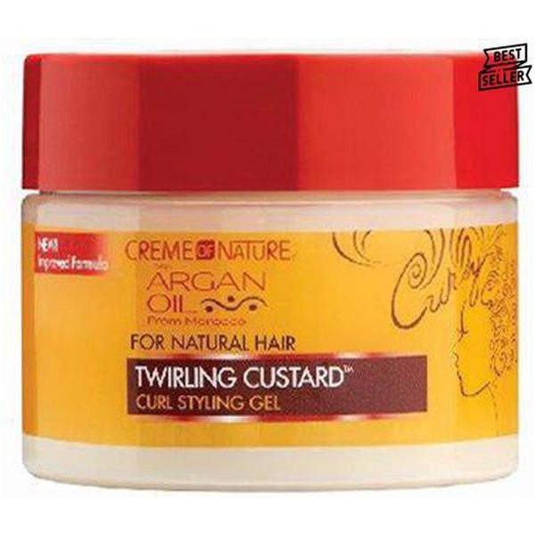 Creme of Nature Argan Oil Twirling Custarf Curl Styling Gel 360ml - Gtworld.de