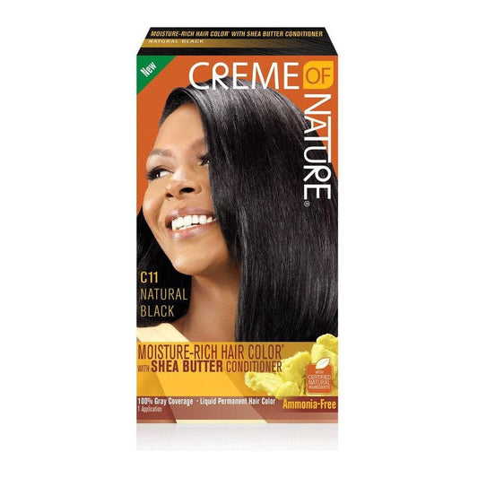 Creme of Nature Health & Beauty Creme of Nature Moisture Rich Hair Color W Shea Butter Conditioner C11 Natural Black