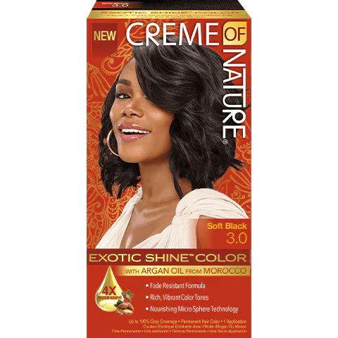 Creme of Nature Health & Beauty Creme Of Nature Soft Black 3.0 Creme Of Nature Exotic Shine Hair Color