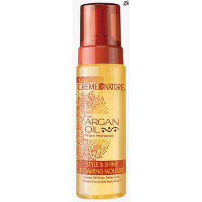 Creme of Nature with Argan Oil Style & Shine Foaming Mousse 7 oz - Gtworld.de