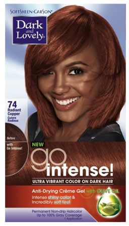 Dark and Lovely Soft Sheen-Carson Go Intense Ultra Vibrant Color On Dark Hair | gtworld.be 