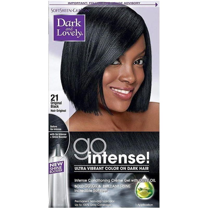 Dark and Lovely Health & Beauty 21 Original Black Dark and Lovely Soft Sheen-Carson Go Intense Ultra Vibrant Color On Dark Hair