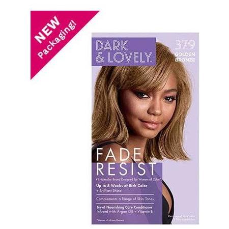 Dark and Lovely Health & Beauty 379 Golden Bronze Dark and Lovely Soft Sheen-Carson Fade Resist Rich Conditioning Color