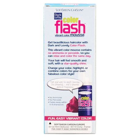 Dark and Lovely Soft Sheen - Carson Color Flash Vibrant Color Mousse 1.76 oz - Gtworld.de