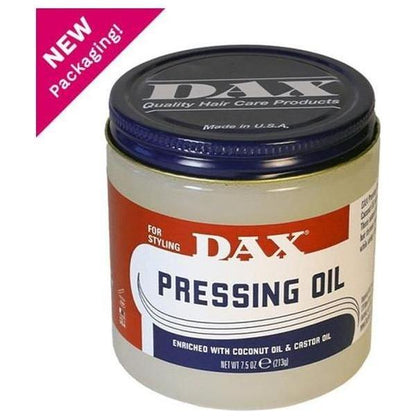DAX Health & Beauty 7.5oz DAX Pressing Oil Enriched with Coconut Oil & Castor Oil 3.5/7.5/14 oz
