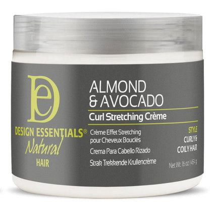 Design Essentials Almond & Avocado Curl Stretching Creme 16oz | gtworld.be 