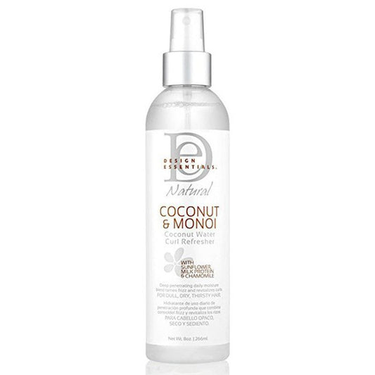 Design Essentials Coconut & Monoi Coconut Water Curl Refresher 266ml | gtworld.be 