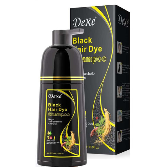 Dexe Health & Beauty Dexe Shampooing Colorant Noir 3-en-1 (500 ml)