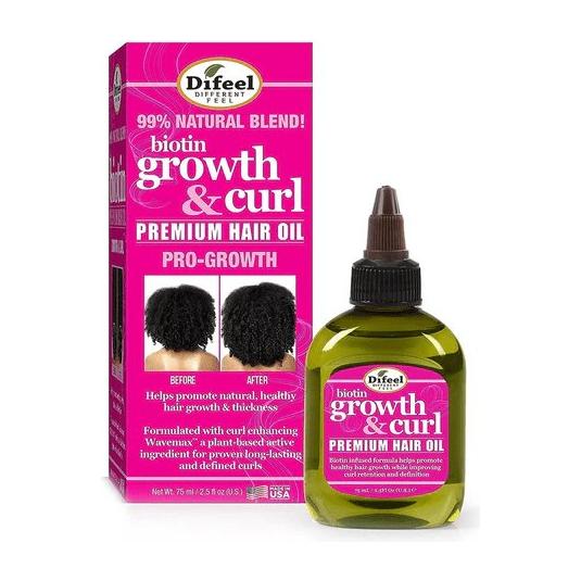 Difeel Growth and Curl Biotin Premium Hair Oil 75ml / 210ml - Gtworld.de