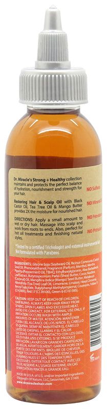 Dr. Miracle's Dr. Miracle's Black Castor  & Tea Tree Restoring Hair & Scalp Oil 118ml