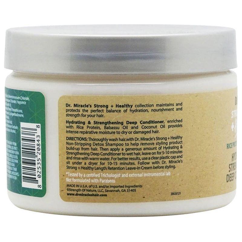 Dr. Miracle's Health & Beauty Dr.Miracle's Rice Protein & Babbasu Oil Hydrating & Strengthening Deep Conditioner 340g