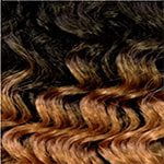 Dream Hair 16" = 40 cm / Schwarz-Gold Hellbraun Mix Ombre