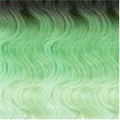 Dream Hair 16" = 40 cm / Schwarz-Grün-Hellgrün Mix Ombre #PT1B/Green/LGreen Dream Hair 3x Pre-Fluffed Afro Kinky Braid Cheveux synthétiques 16'' / 28''