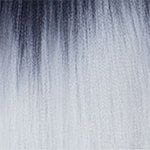 Dream Hair 16" = 40 cm / Schwarz-Silber Mix Ombre