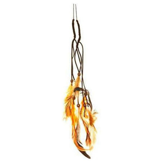 Dream Hair 2 Clip - In Feather Extensions 16"/40Cm Synthetic Hair - Orange - Gtworld.de