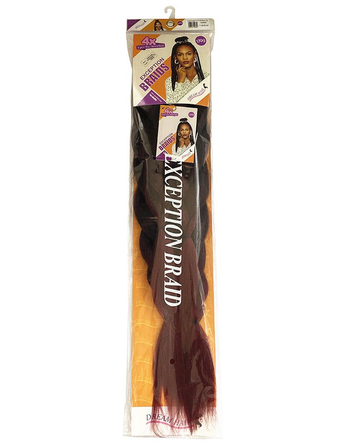 Dream Hair Braids Exception 4x Pre Stretched 100% Cheveux synthétiques 4 pcs, 170g | gtworld.be 