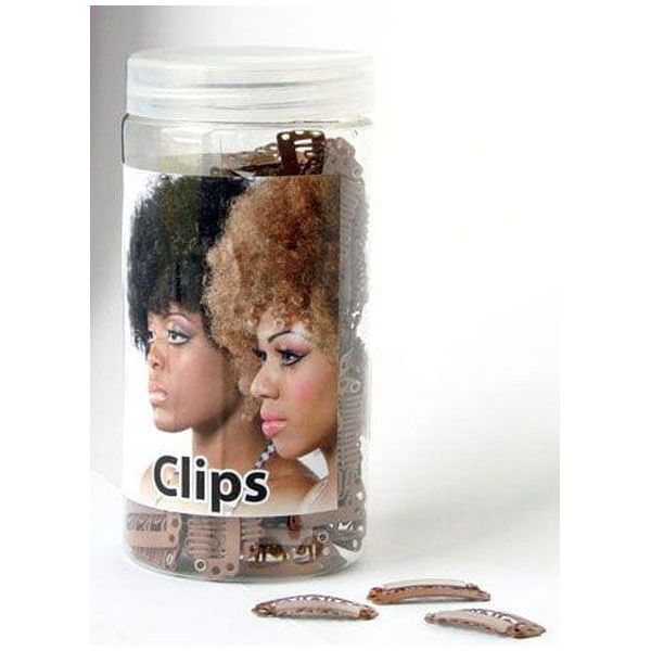 Hair Clips 250 Pcs 6 Teeth 2.8 Cm:Medium Brown