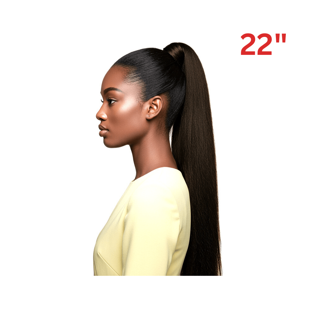 Dream Hair Health & Beauty 22" / #1B Dream hair EL Ponytail Straight Human Hair ( 22" & 24")