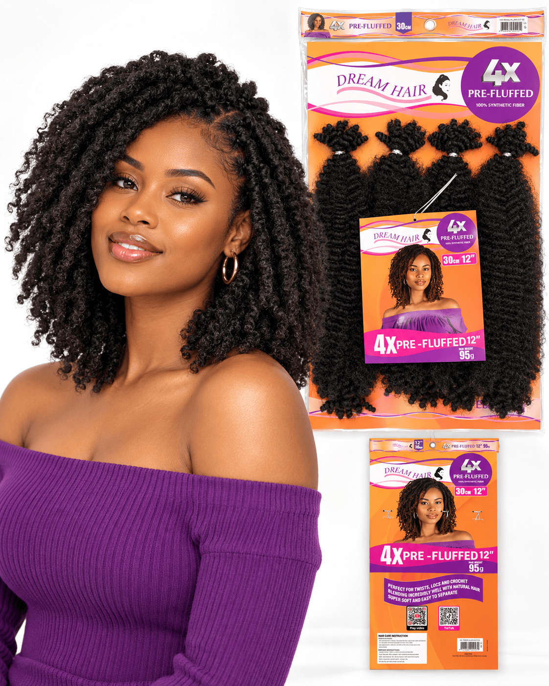 Dream Hair Health & Beauty Dream Hair 4X PRE-FLUFFED 12"