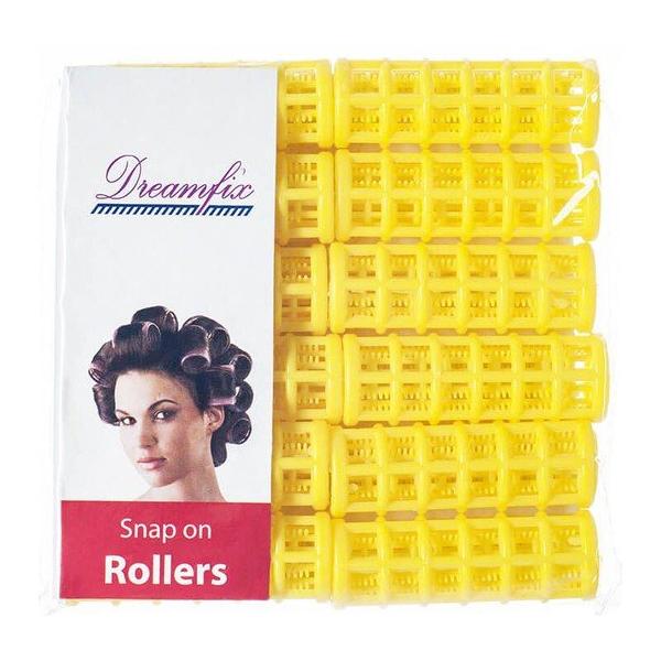 Dreamfix Dreamfix Df Snap On Rollers B Medium Yellow 12 pcs/pack