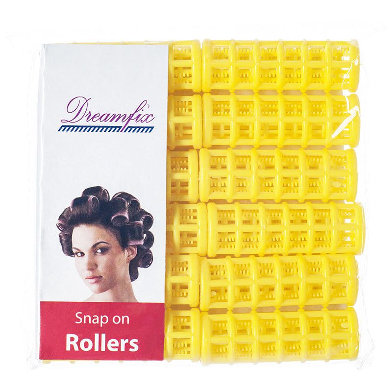 Dreamfix Dreamfix Df Snap On Rollers B Medium Yellow 12 Stück/Pack