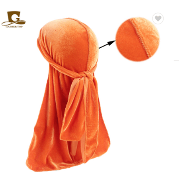 Dreamfix Dreamfix Durag Samt: Orange