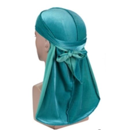 Dreamfix Dreamfix Durag Silky Velvet Cap Ultimate Compression for 360° Waves:Aquamarine