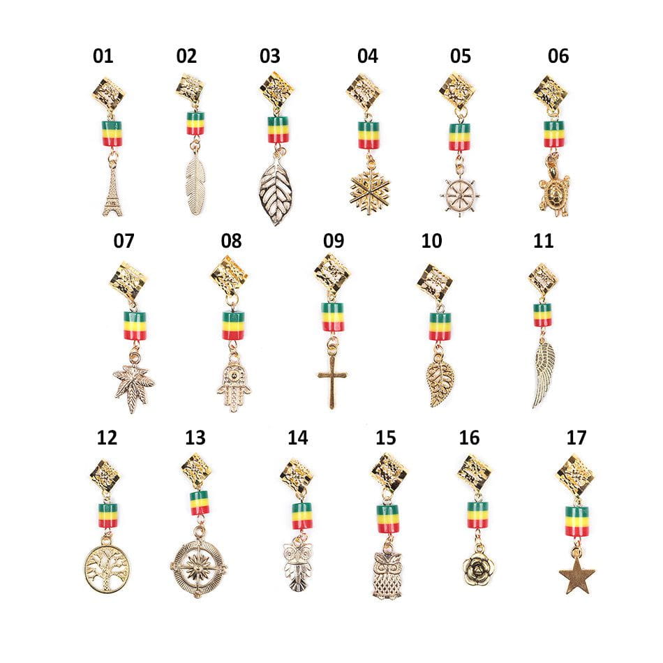 Dreamfix Golden Metal Hair Dreadlock Beads 12pcs | gtworld.be 