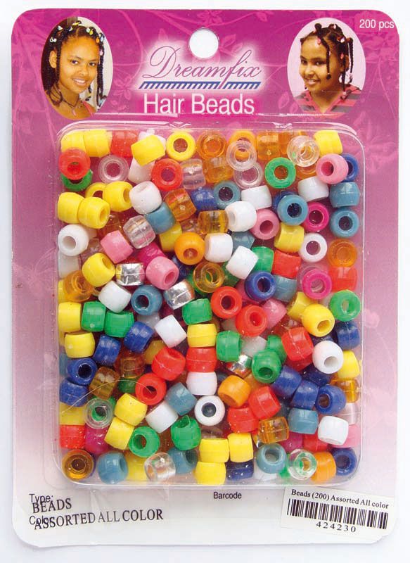 Dreamfix Dreamfix Hair Beads/Haarperlen, Assorted All Color, 200er Pack