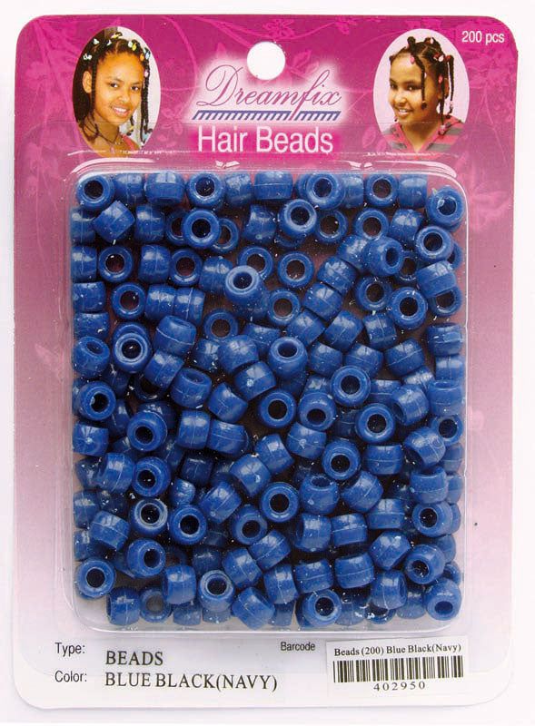 Dreamfix Dreamfix Hair Beads/Haarperlen, Navy, 200Er Pack
