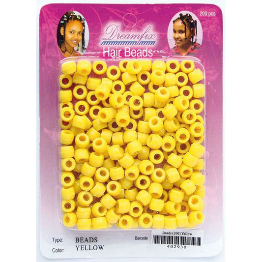 Dreamfix Dreamfix Hair Beads/Haarperlen, Yellow, 200er Pack