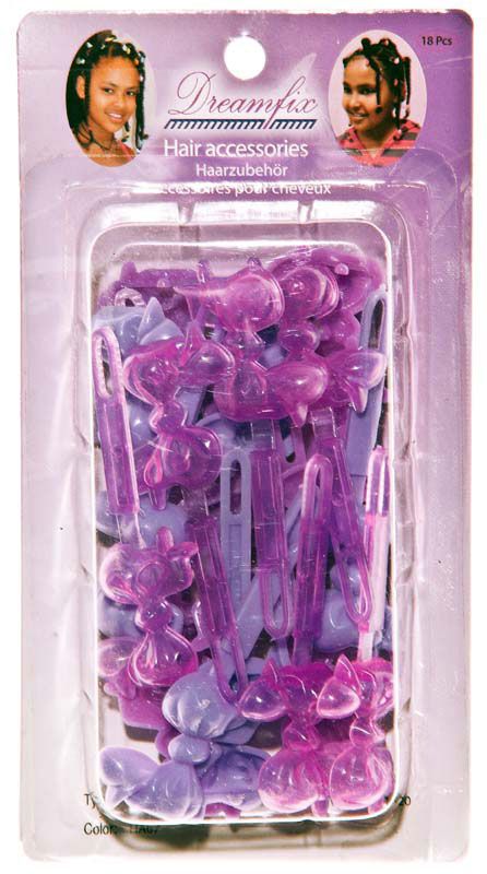 Dreamfix Dreamfix Kids Hair Accessories, Violet Tone Colour Ha07, 18Pcs