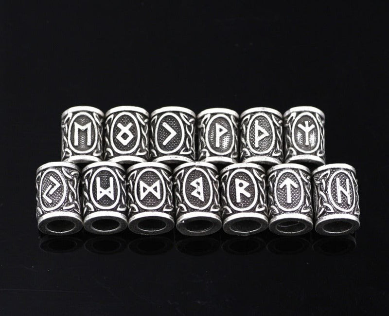 Dreamfix Dreamfix Vintage Silver Viking Letter DIY Bracelets 24pcs