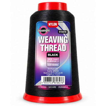 Dreamfix Health & Beauty 1000 yd Dreamfix Nylon Weaving Thread Black