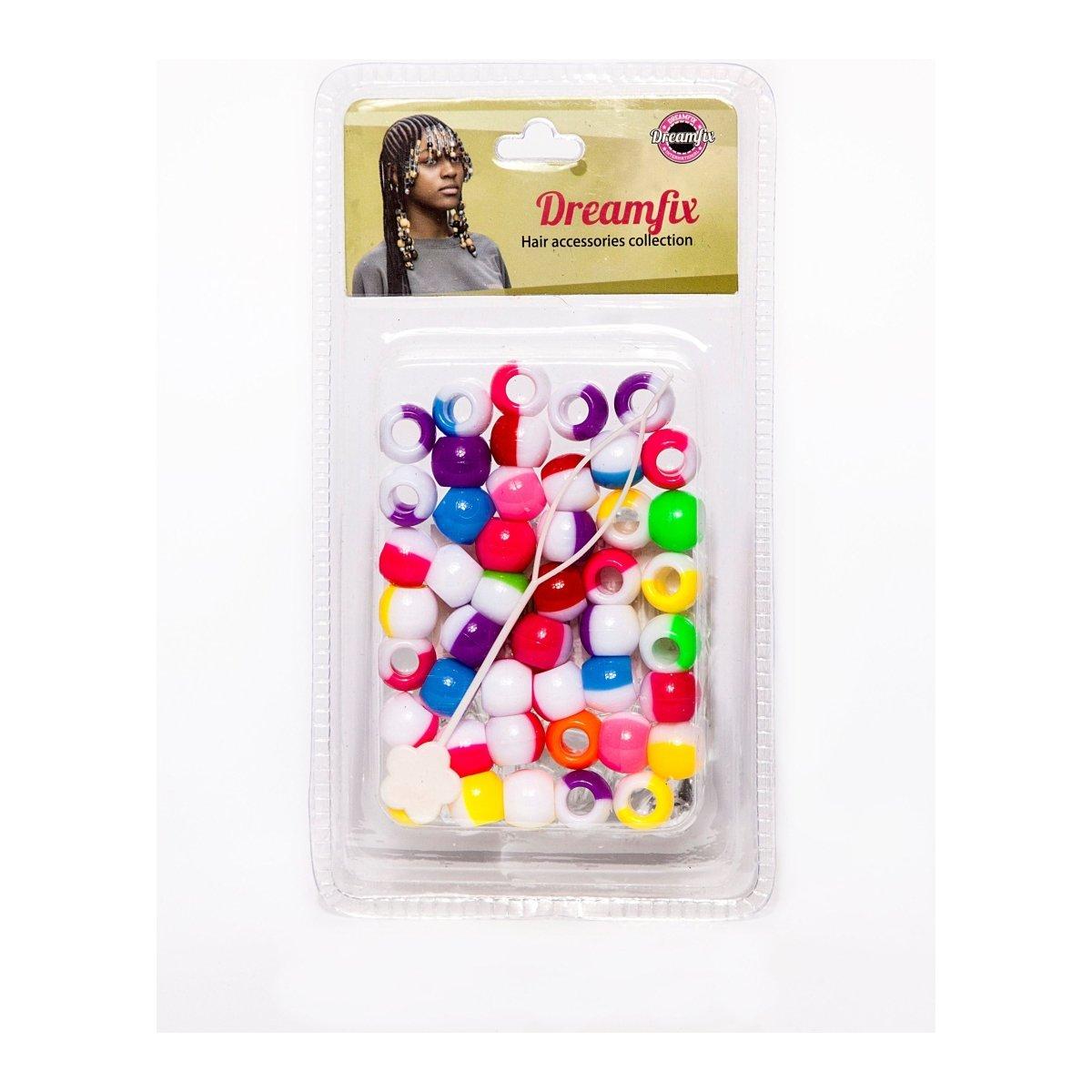 Dreamfix Health & Beauty 17 Dreamfix Plastic Hair Beads For Kids Assorted